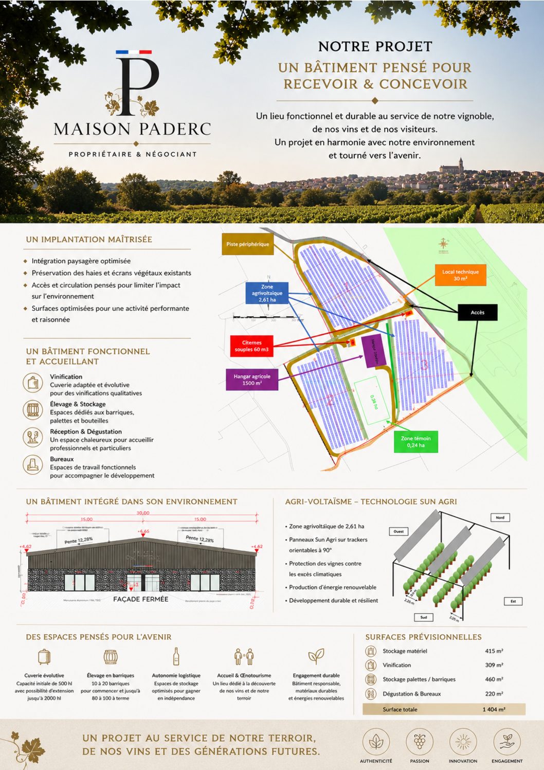 Visuel Maison Paderc pour la présentation des engagements et projets